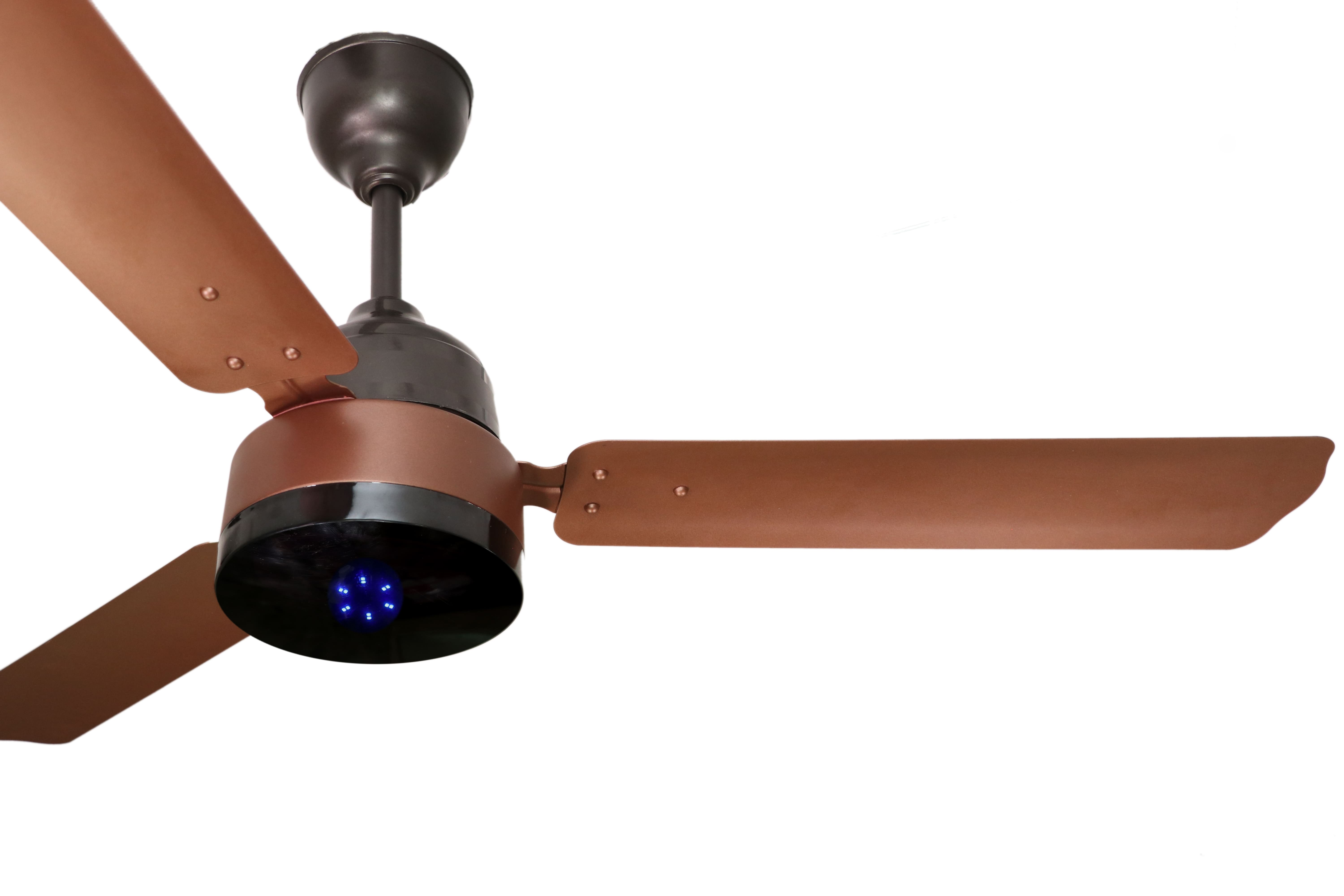 Dewon Freeza 1200mm BLDC Ceiling Fan with 7 LED - Black and wood |30W | Boost Mode