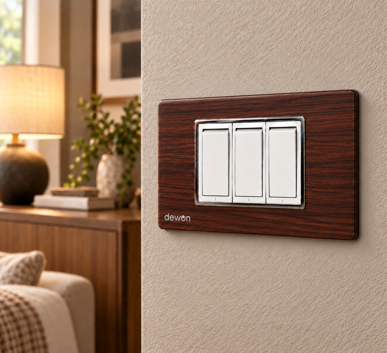 Dewon Electric SilverLine 3 Module Plate